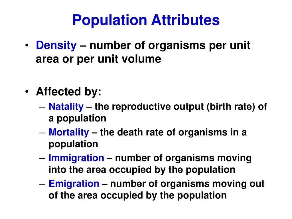 write an essay on ten attributes of a population