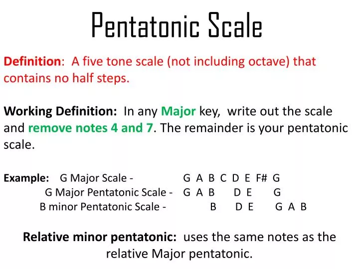pentatonic scale meaning