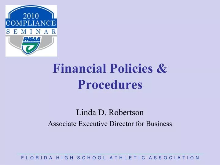effective financial policies and proced effective financial policies and proced