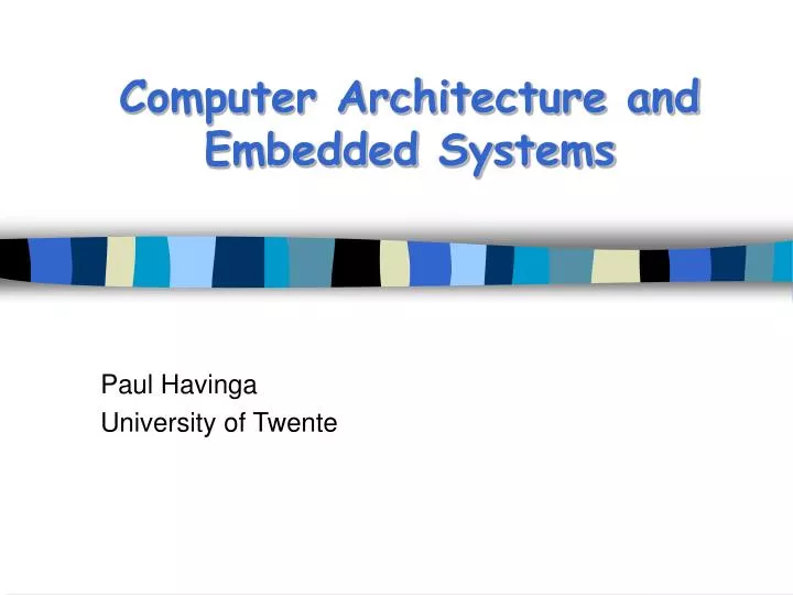 PPT Computer Architecture and Embedded Systems PowerPoint Presentation ID2415387