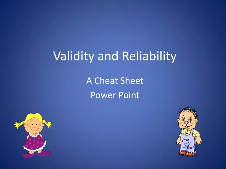 reliability and validity examples reliability and validity examples