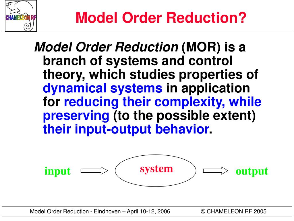 research paper on model order reduction
