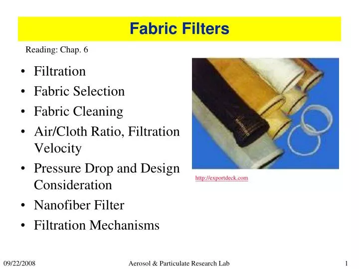 fabric filters n.