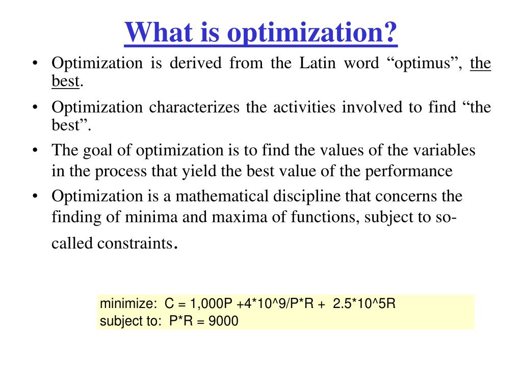 PPT Process Optimization PowerPoint Presentation Free Download ID 