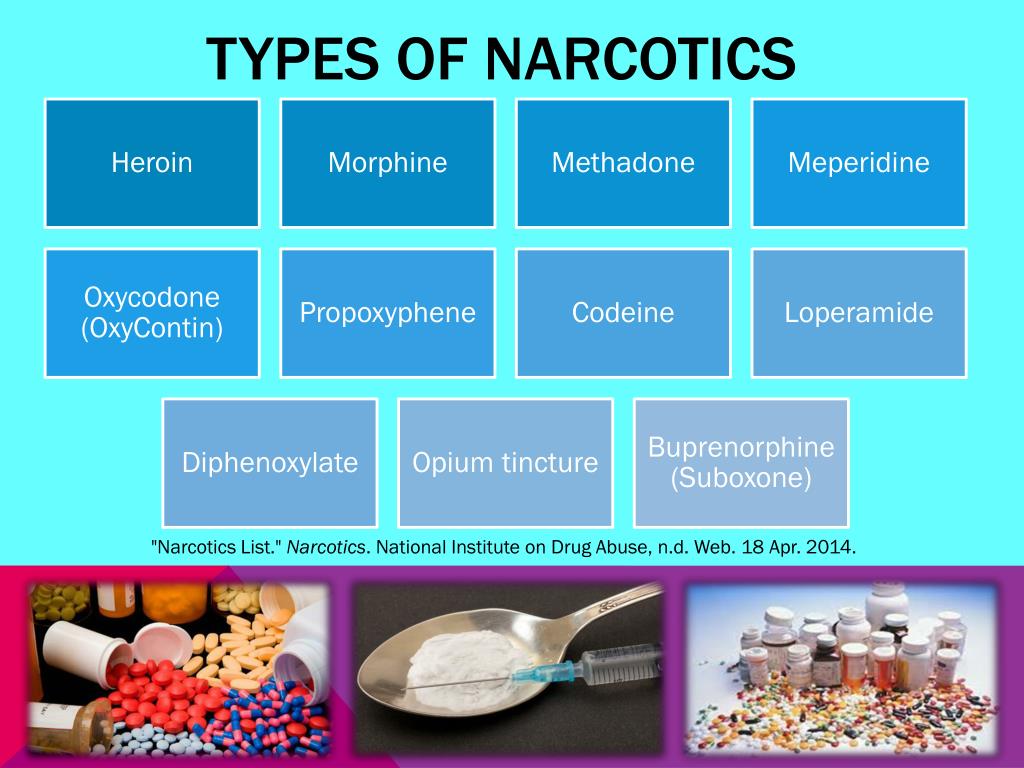 Narcotic Medication Comparison Chart