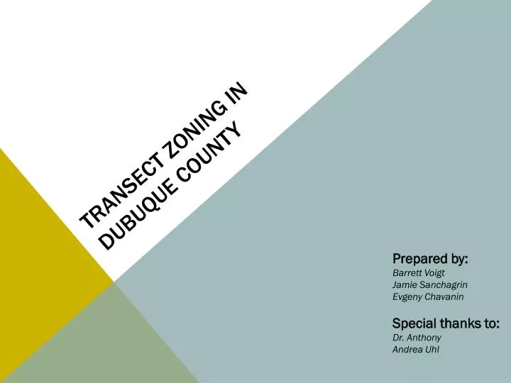 PPT Transect zoning in dubuque county PowerPoint Presentation, free