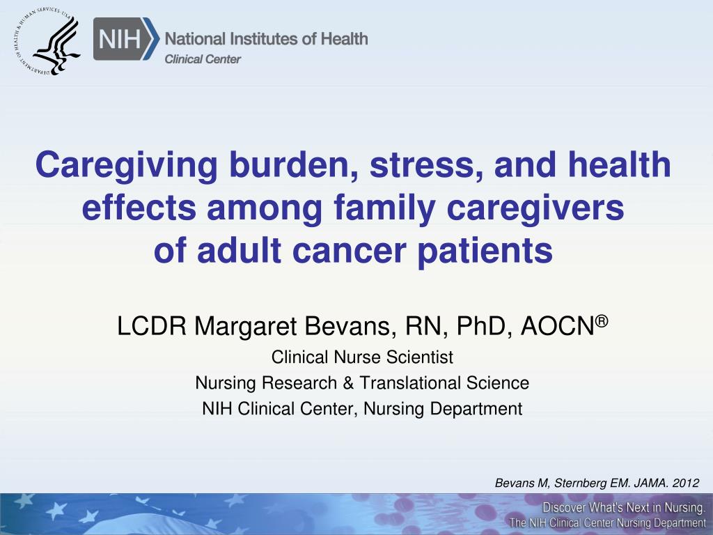 PPT - Caregiving Burden, Stress, And Health Effects Among Family ...