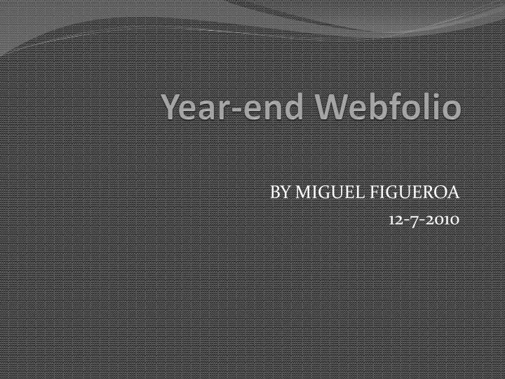year end webfolio n.