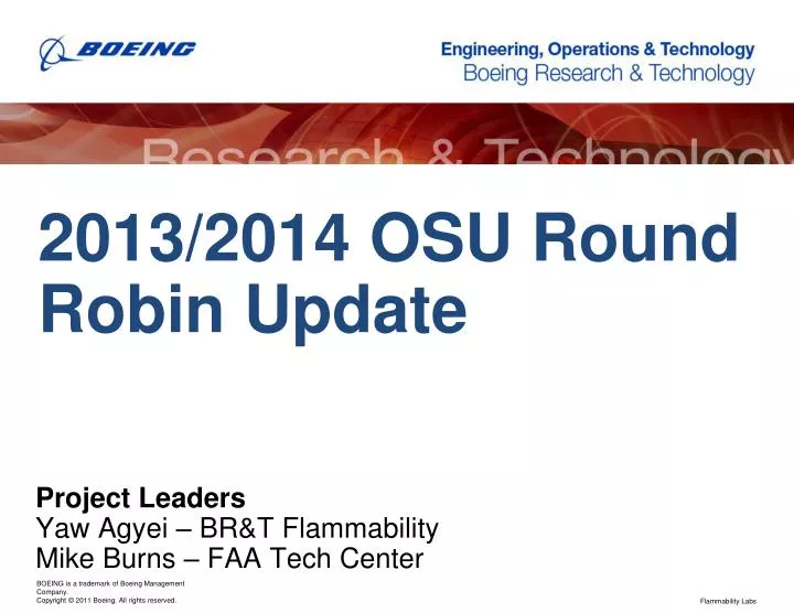 PPT 2013 2014 OSU Round Robin Update PowerPoint Presentation Free 