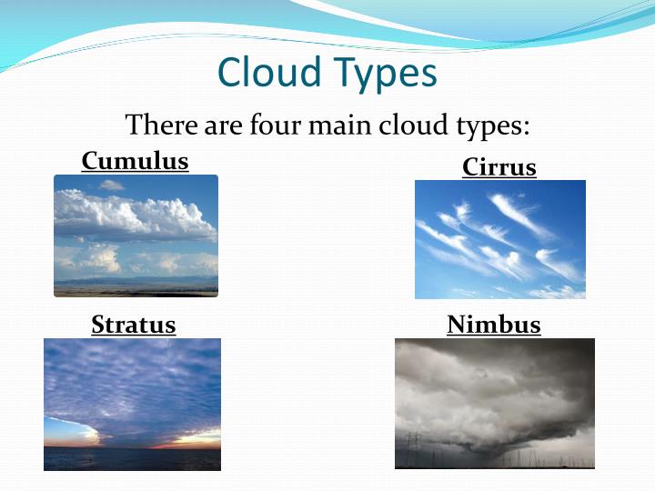 main cloud types www bilderbeste com types of clouds powerpoint