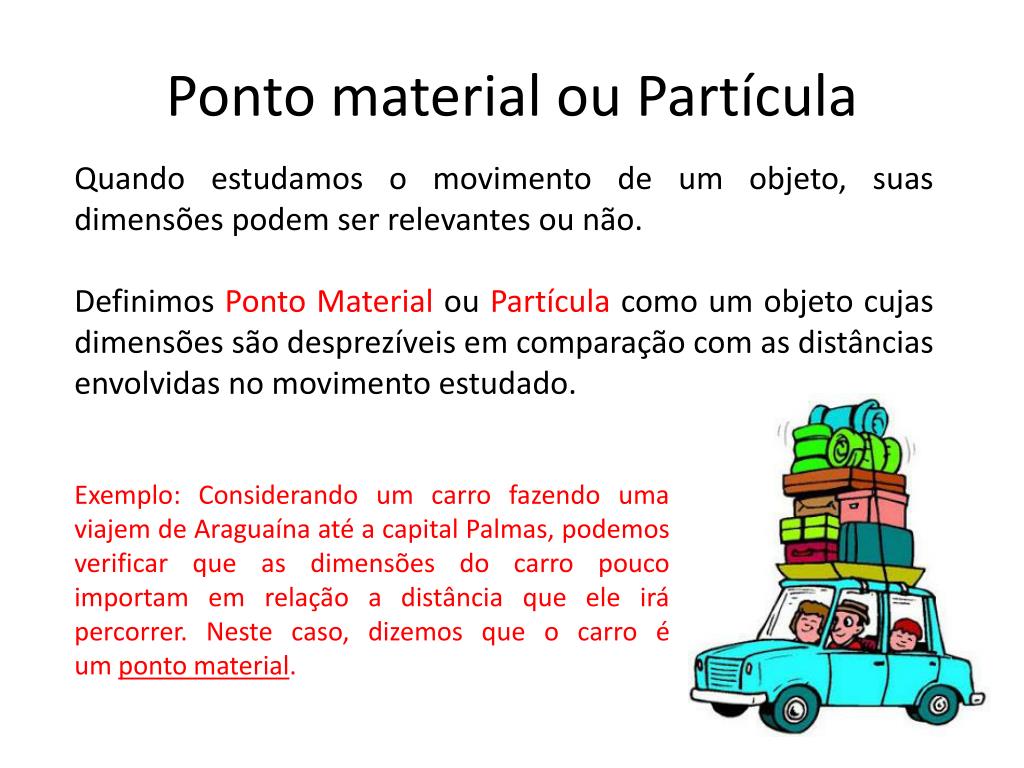 O Que é Um Ponto Material - FDPLEARN