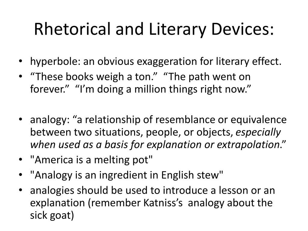 A List Of Rhetorical Devices