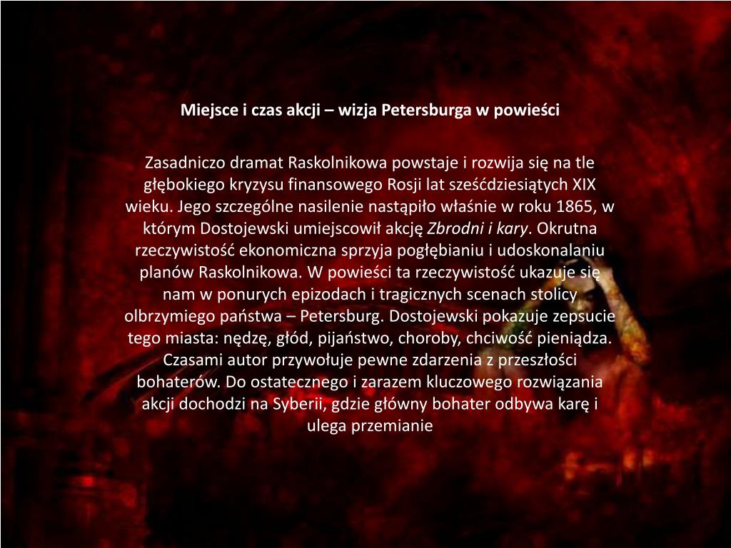 Zbrodnia I Kara Streszczenie W Pigulce PPT - „Zbrodnia i kara” Fiodor Dostojewski PowerPoint Presentation - ID:2422986