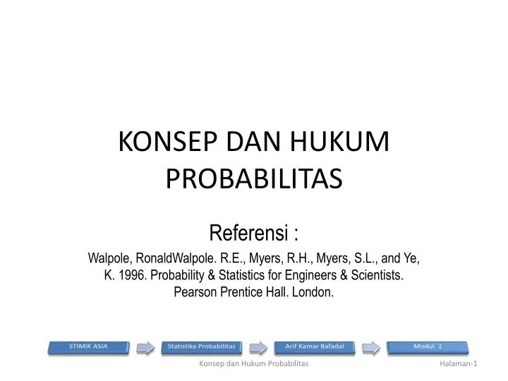 PPT - KONSEP DAN HUKUM PROBABILITAS PowerPoint Presentation, Free ...