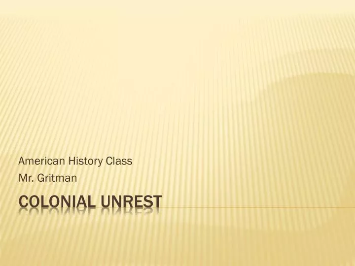 american history class mr gritman n.