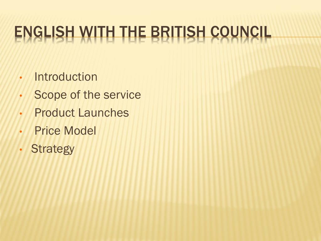 presentation british council