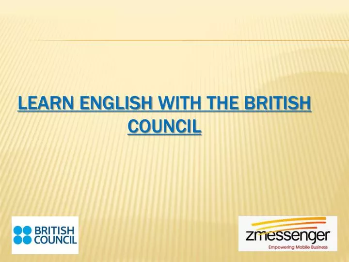 british council learn english a design presentation