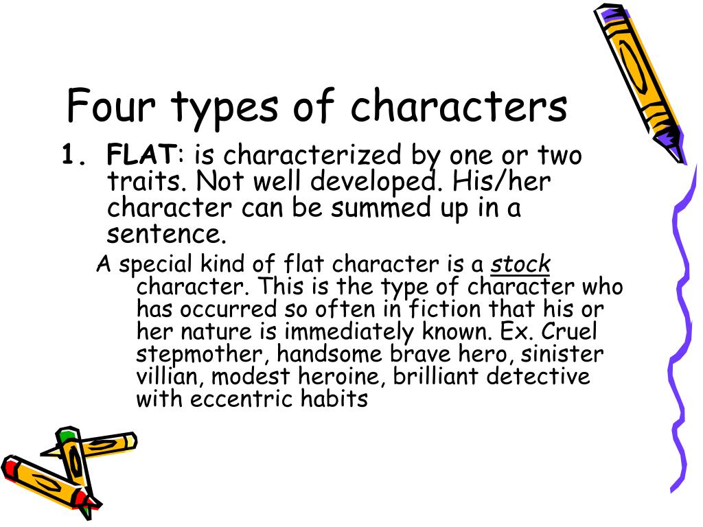 4. What is the difference between a complex character and a flat character?