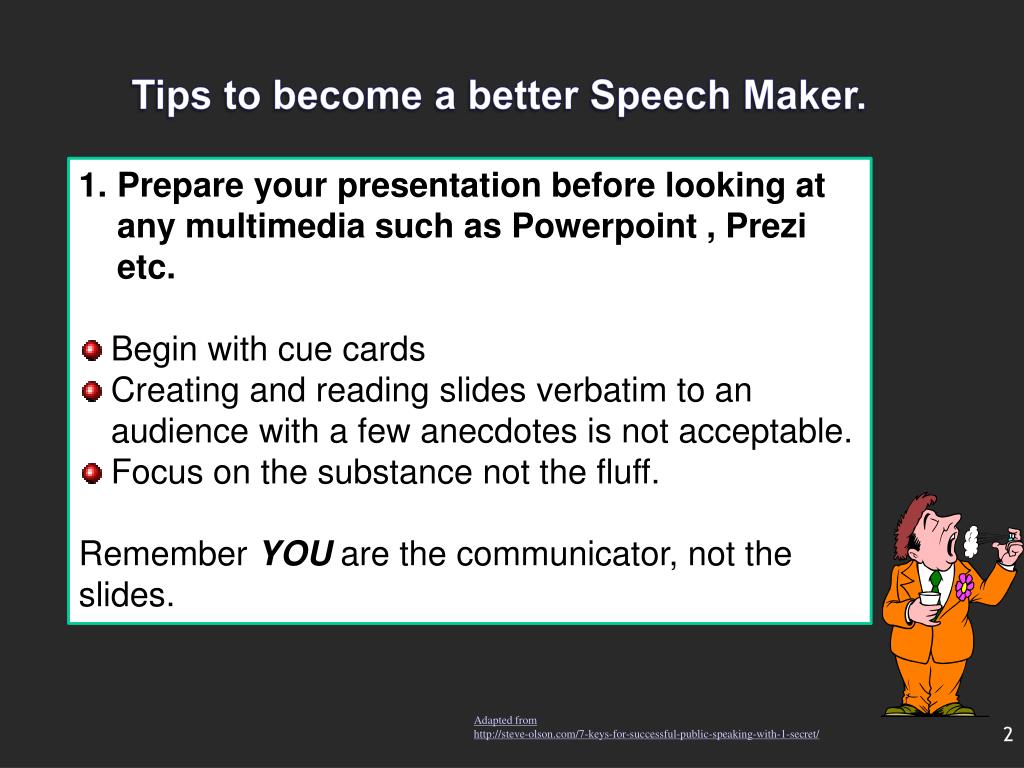 presentation speech maker