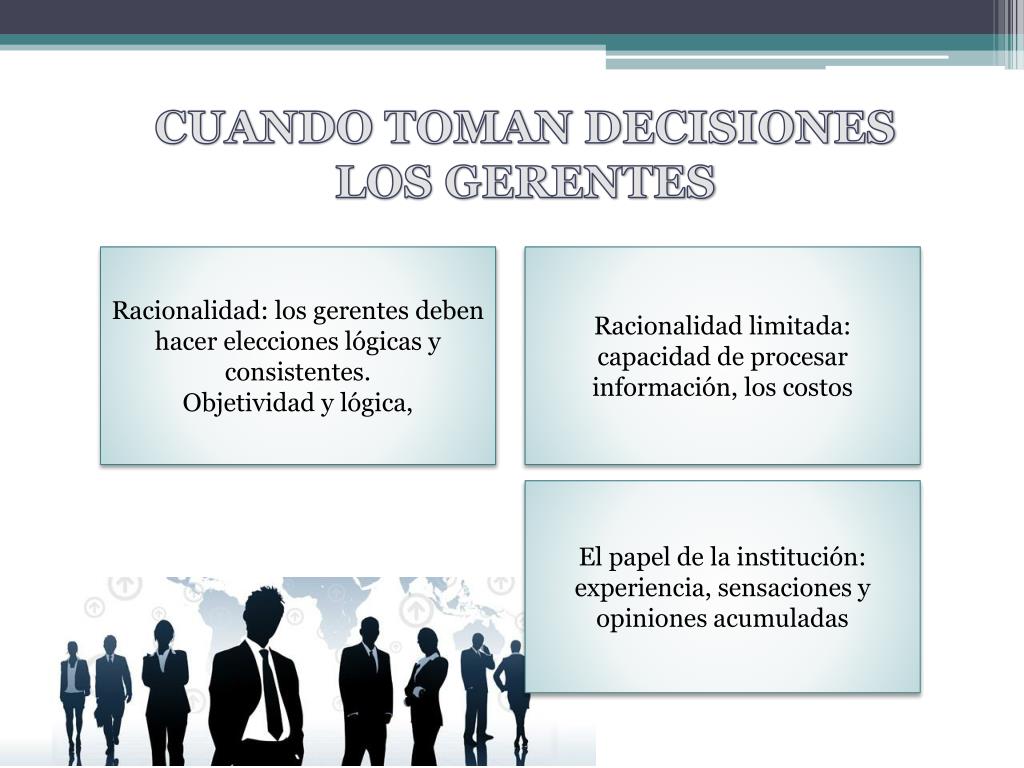 PPT - LOS GERENTES COMO TOMADORES DE DECISIONES PowerPoint Presentation