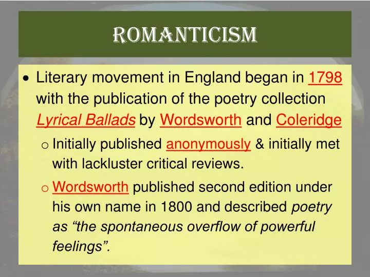 romanticism n.