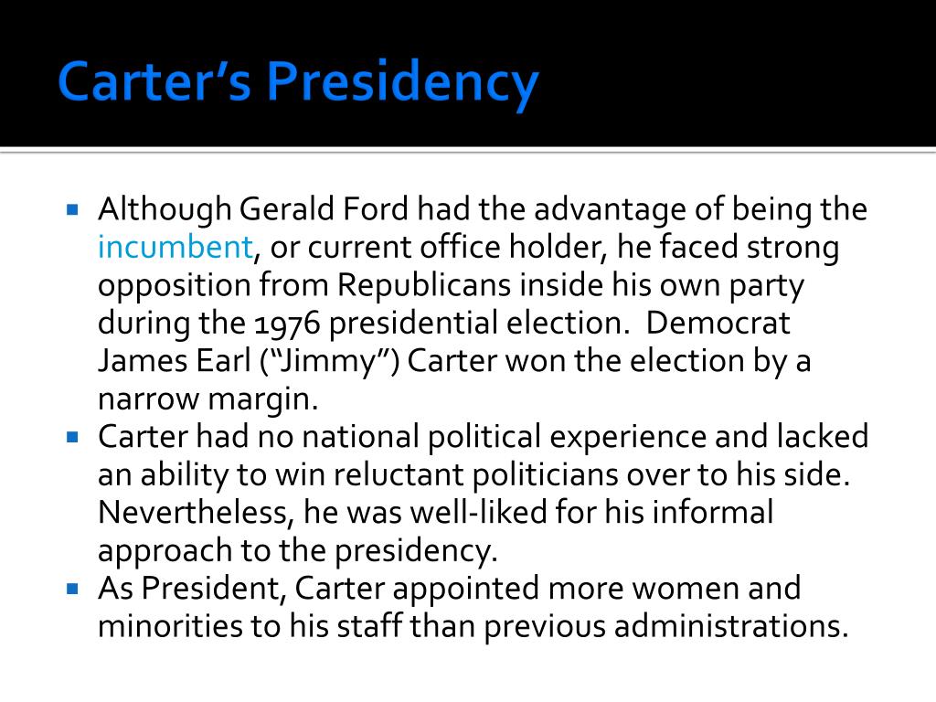 PPT The Carter Administration PowerPoint Presentation, free download