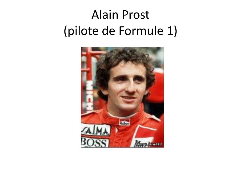 Prost Pilot PPT - les meilleurs sportifs français de l’histoire PowerPoint ...