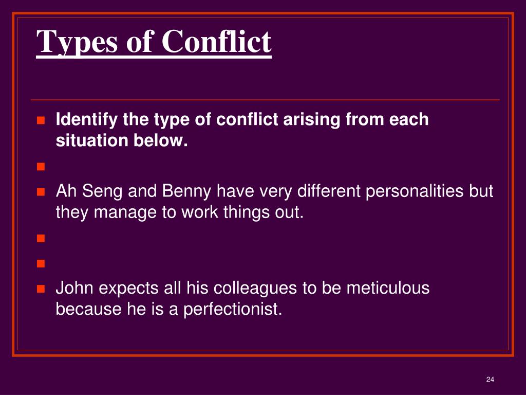 types of conflict powerpoint presentation