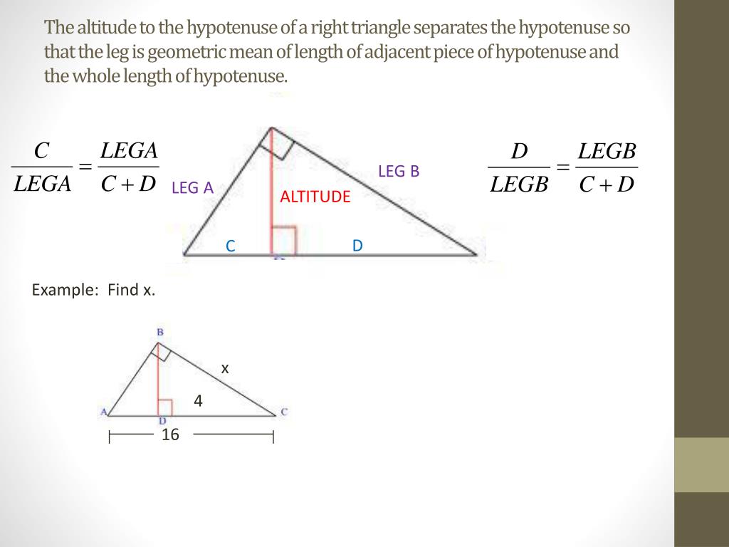 right triangle similarity right triangle similarity