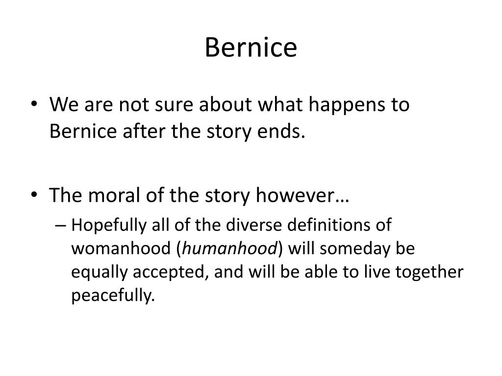 PPT Bernice Bobs Her Hair PowerPoint Presentation, free download ID