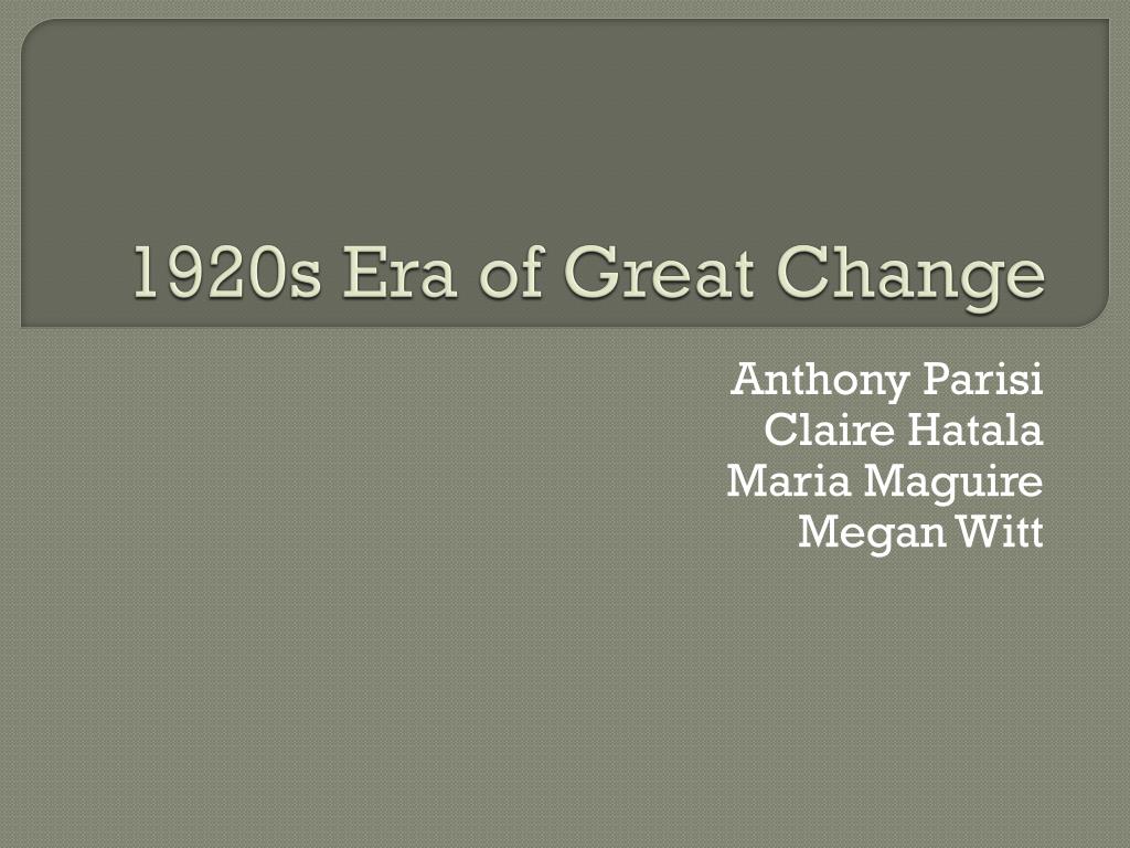 ppt 1920s era of great change powerpoint presentation id 2431708