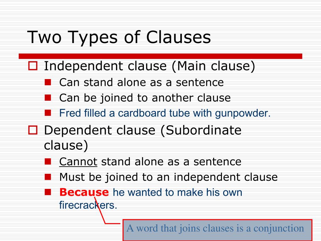 Grammar clauses