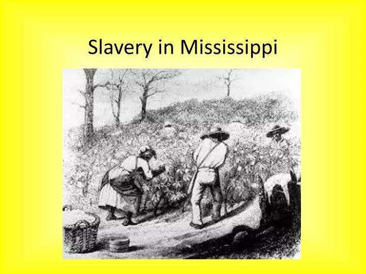 PPT Slavery in Mississippi PowerPoint Presentation, free download