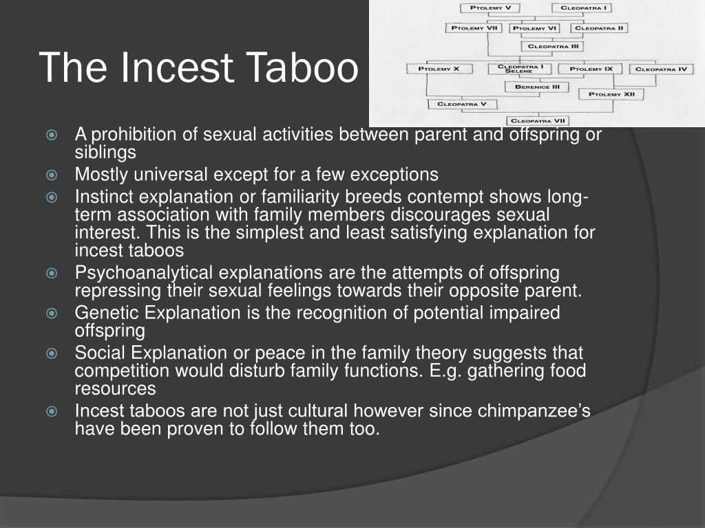 PPT - Chapter 7 – Sex and Marriage (Control of Sexual Relations