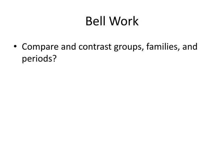 PPT Bell Work PowerPoint Presentation, free download ID2433438