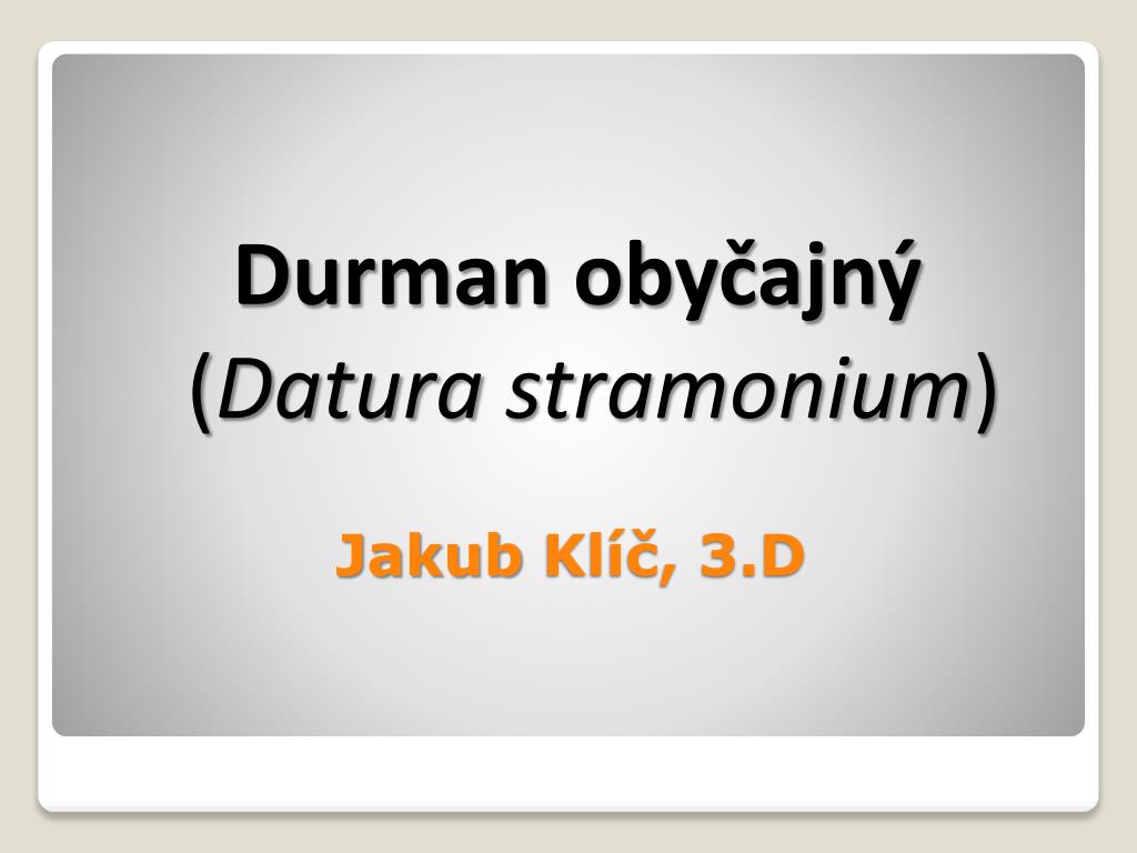 PPT - Jakub Klíč, 3.D PowerPoint Presentation, free download - ID:2434151