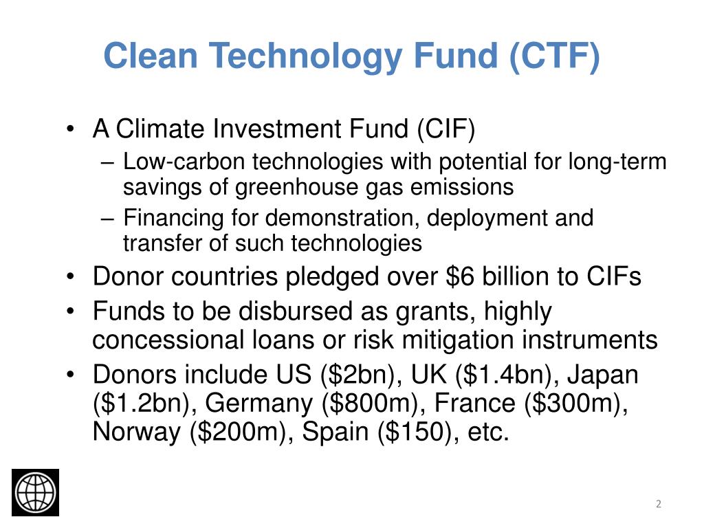 Ppt - Clean Technology Fund (ctf) Powerpoint Presentation, Free 