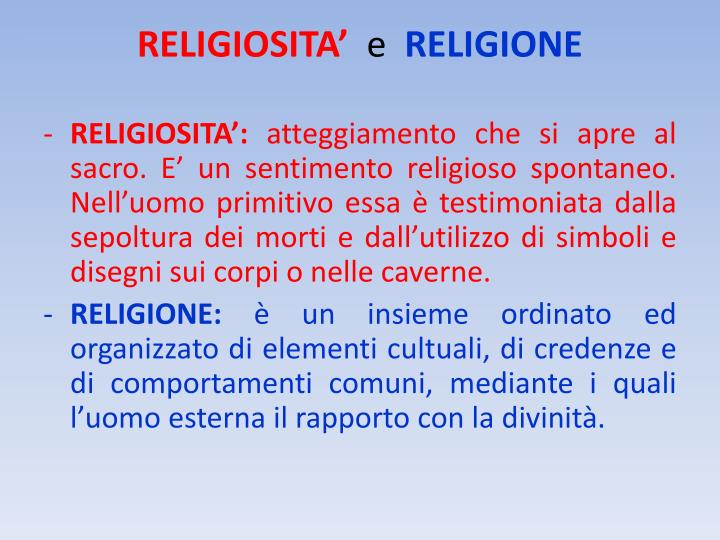 PPT - LE DOMANDE DELLA VITA E LA RELIGIONE PowerPoint Presentation - ID