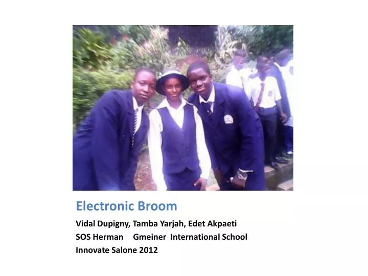 electronic broom n.