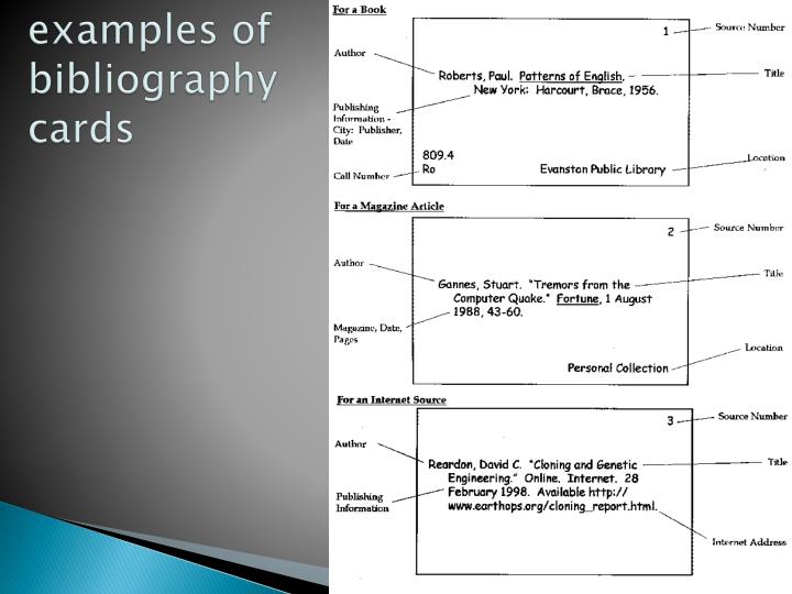 PPT - Step 3: MLA Note & Bibliography Cards PowerPoint 