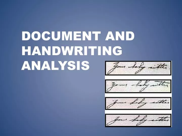 graphology ppt graphology test