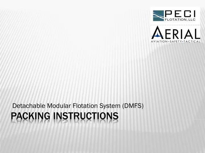 detachable modular flotation system dmfs n.
