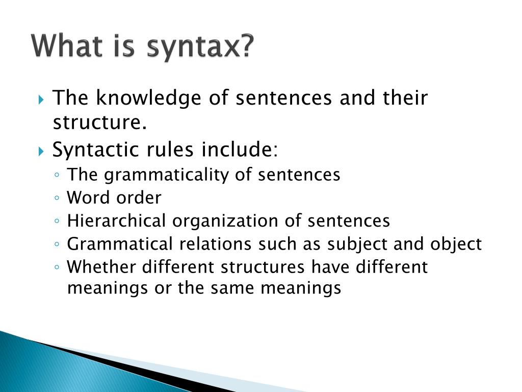 What Is Syntactic Literature Review Brainly