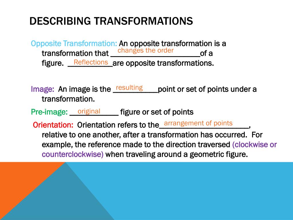 Ppt Transformations Powerpoint Presentation Free Download Id2435487