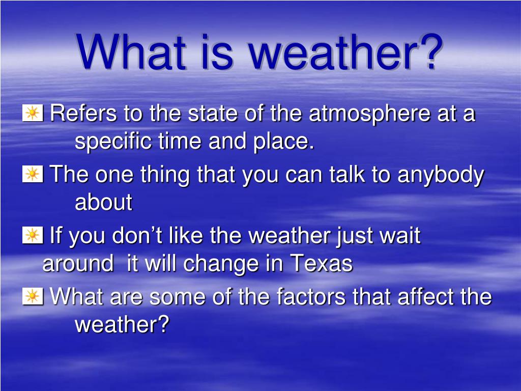 PPT Weather PowerPoint Presentation, free download ID2435542