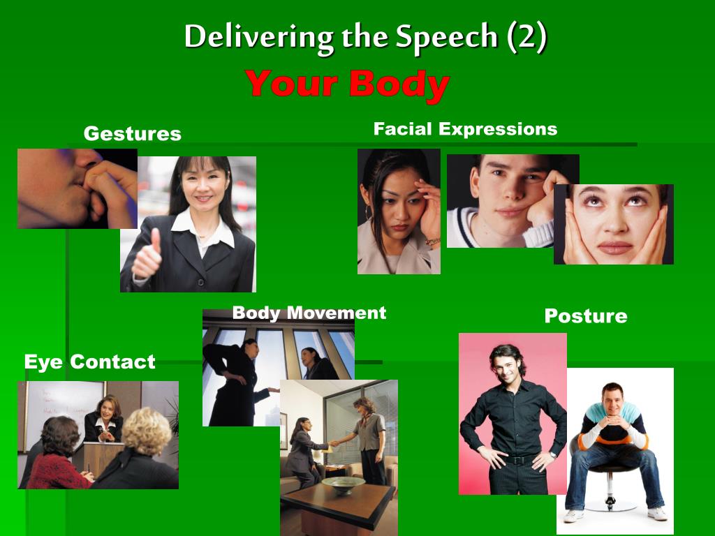 good speech delivery is accompanied by frequent gestures