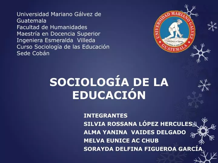 PPT - SOCIOLOGÍA DE LA EDUCACIÓN PowerPoint Presentation, Free Download ...