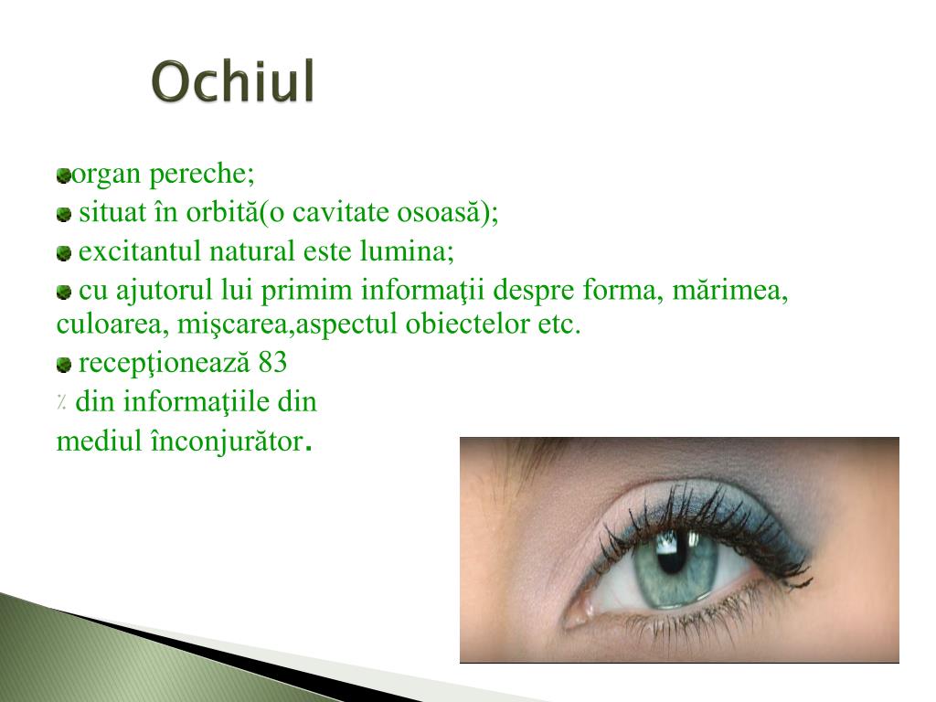 PPT - Organul vazului PowerPoint Presentation, free download - ID:2436224