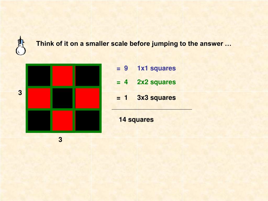 PPT How Many Squares Are There On A Standard Checkerboard 8x8 