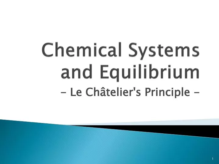 dynamic equilibrium and le chatelier’s principle dynamic equilibrium and le chatelier’s principle